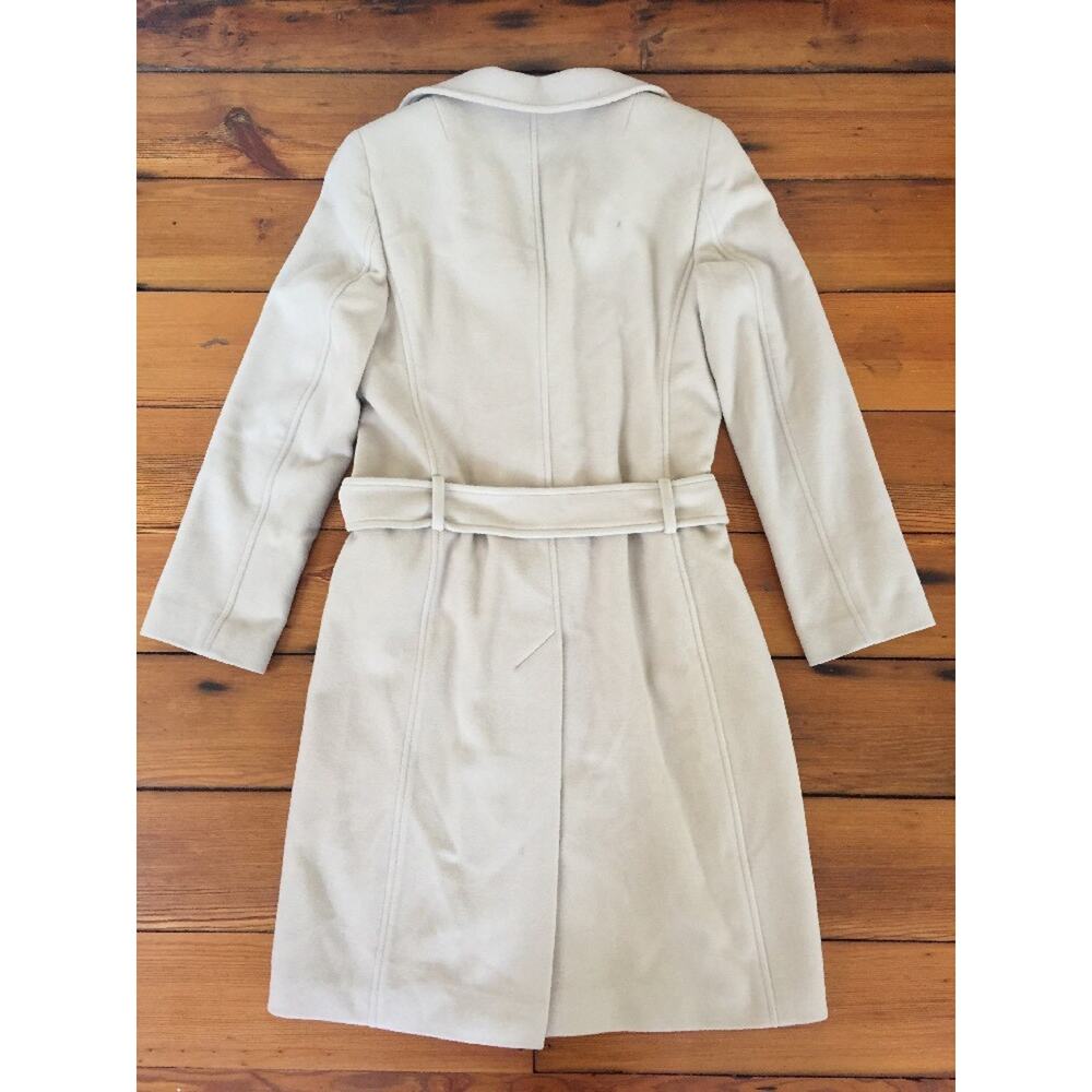 Akris Punto Wool Angora Single Breasted Belted Knee Length Peacoat Trench 6 38" - Picture 3 of 10